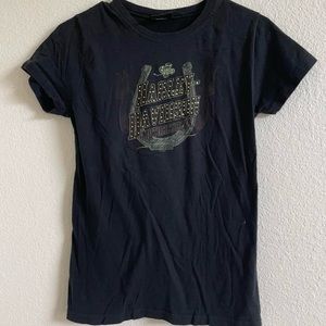 bedazzled harley davidson saint patrick’s day motorcycle top